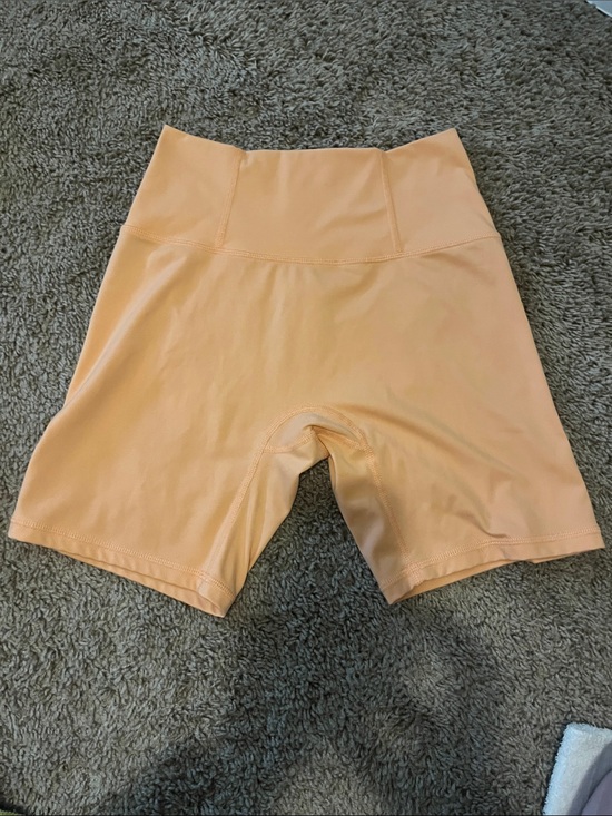 POPFLEX Pants - POPFLEX High-Rise Peachy Orange Bike Shorts yoga shorts small